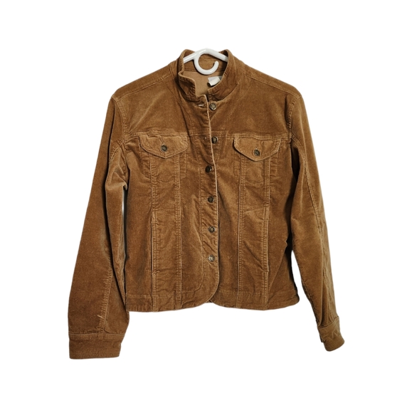 Sweet Lily Jackets & Blazers - Stretch corduroy button up jacket